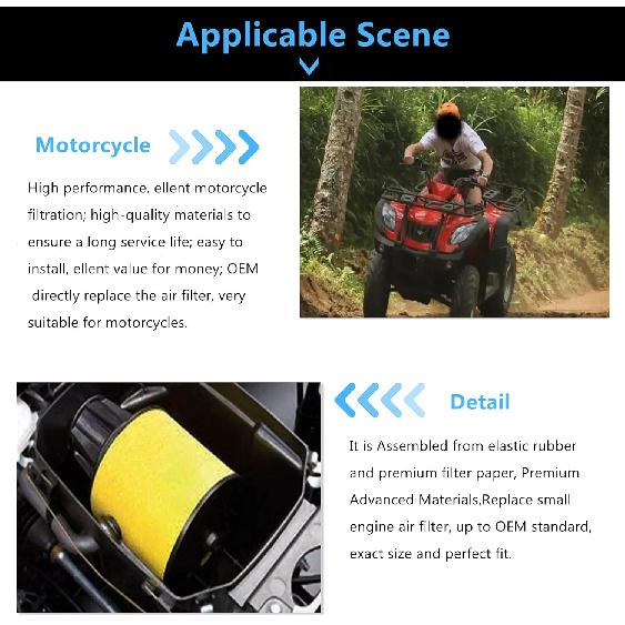 Road Passion 17254-HN1-000 Luftfilter Ersatz für Honda TRX400EX TRX 400 EX 1999-2001 2004 2006-2008/TRX400EX Sportrax 400 EX 1999-2008/
