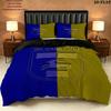 Sc Cambuur Pattern Bedding uilt Set uilt Cover Pillowcase Home Decoration Birthday Gift (1 * duvet cover + 2 * pillowcase without core)