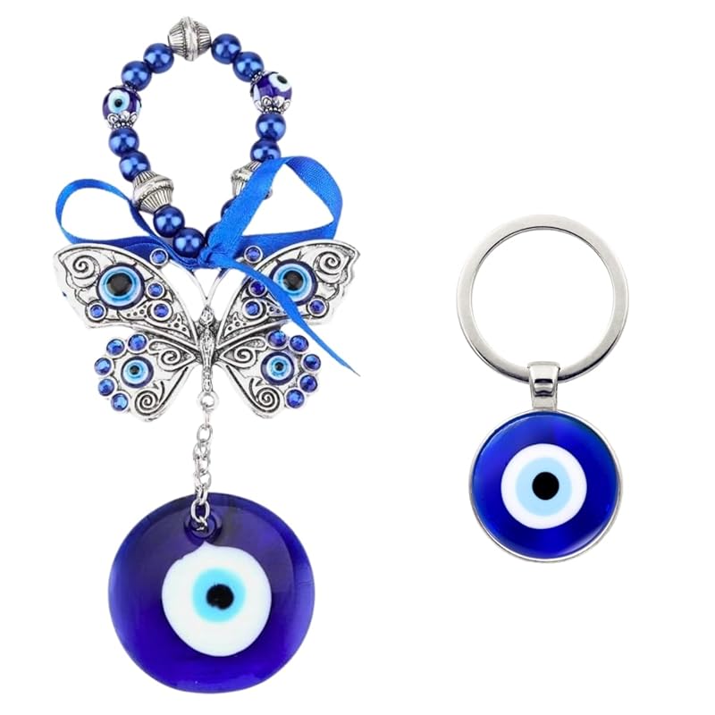 

[SALUDABLE] Nazar Bonjuu Türkiye key ring wall hanging Greece amulet blue eyes 2 points