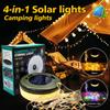 Solar Lights Outdoor Camping Light 10meter String Light Outdoor Tent Light RGB Atmosphere Light LED Flashlight with Hook
