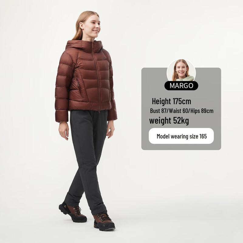 Tanboer Women's Short Hooded Puffer Down Jacket 560376A