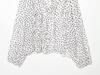 European Style 2026 Women's Polka Dot Ruffle Blouse