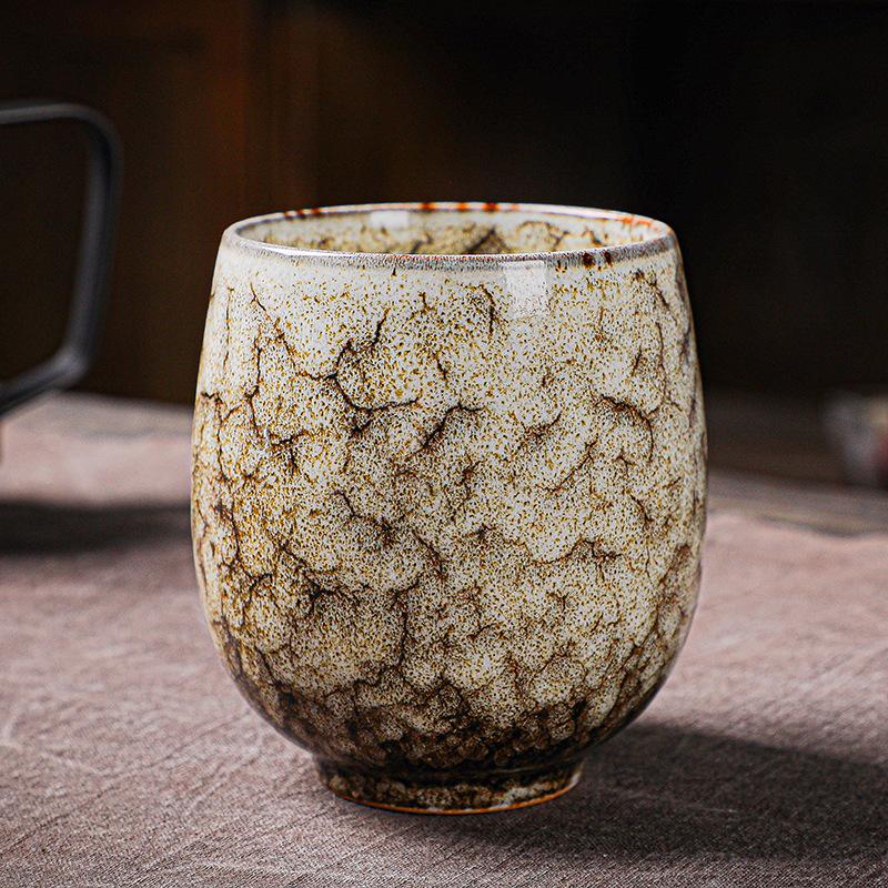 Kiln Change Wuxing Cup Teacup Large Ceramic Master Cup Jianzhan Tianmu Glaze Kung Fu Tea Set Gift Box Set