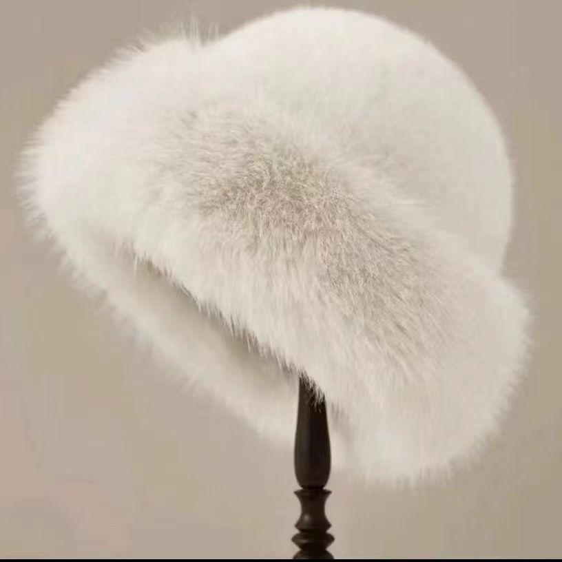 Winter Hats Women's Outdoor Fisherman Hat Mongolian Hat Faux Fur Plush Hat Thickened Warm Fashion Exquisite Hat