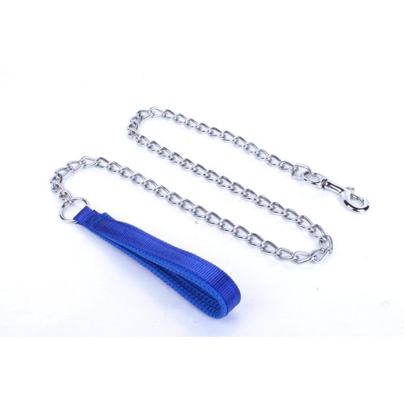 Dog Chain Dog Leash Twisted Dog Metal Iron Traction Pet Traction Leash Foam Handle Pet Traction Chain