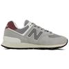 New Balance 574 Szary Arktyczny Bordowy - U574KBR