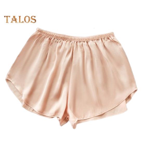 Ice Silk Seamless Safety Underwear Women Summer Thin Shorts Solid Color Loose Fit Safety Shorts Daily Wear