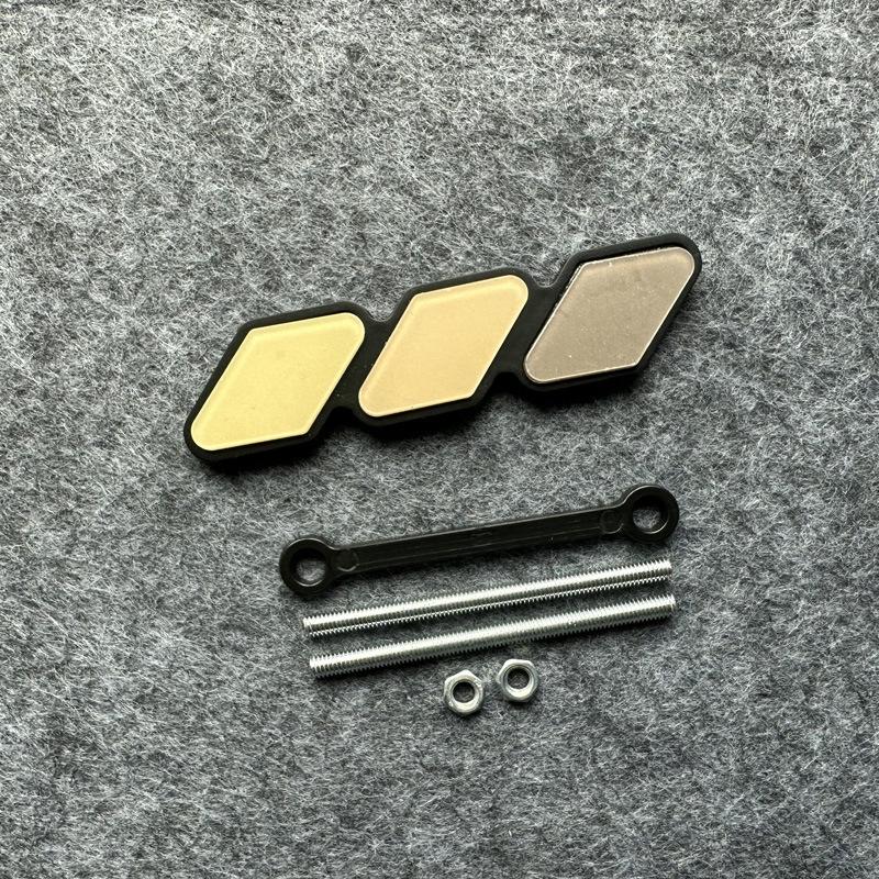 Tre-farget 3-gitter-emblem for Toyota for Tacoma 4Runner Tundra Highlande Modifisert dekorativ stripe av luftinntaksgitter