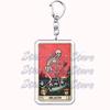 Popular Culture Halloween Tarot Card Keychains for Accessories Moon Luna Death Keyring Jewelry Fans Lovers Friends Reader Gifts