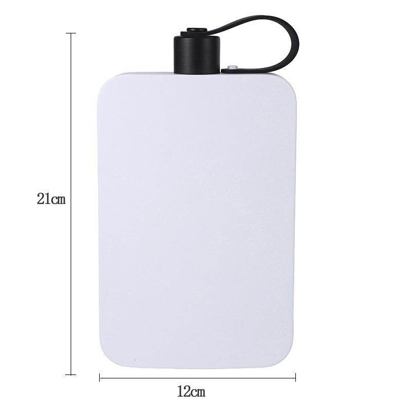 

17oz Stainless Steel Flat Flask, Durable 304 Metal Alcohol Bottle, Compact Travel Wine Hip Flask for Men, Women, Hiking, Fishing белый