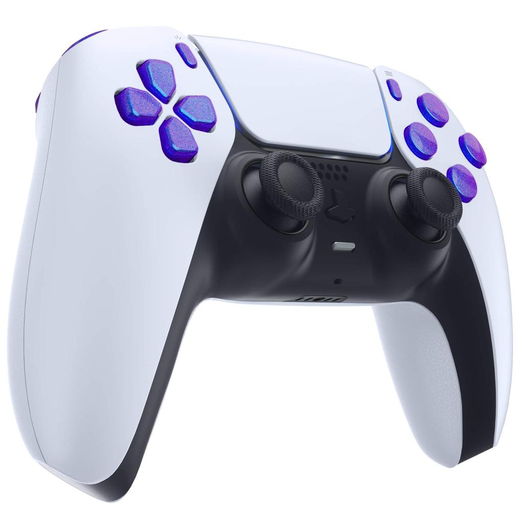 EXtremeRate Kompatybilny z kontrolerem PS5 Zamiennik R1L1R2L2 Opcja udostępniania wyzwalacza Przycisk twarzowy Cameron Kompatybilny z kontrolerem PlayStation 5 Pełna