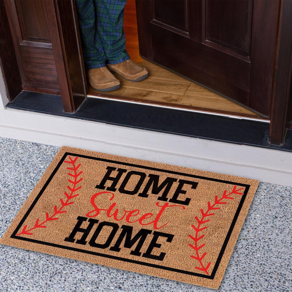 Baseball-Aufdruck Wohnzimmerteppich Fußmatte Baseball Spaß Hauseingang Fußmatte