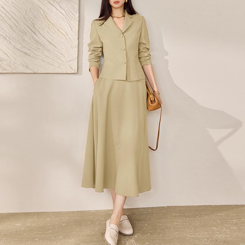 ZANZEA Women Long Sleeve Cardigan Blouse and Skirts Casual Two Piece Suit Sets