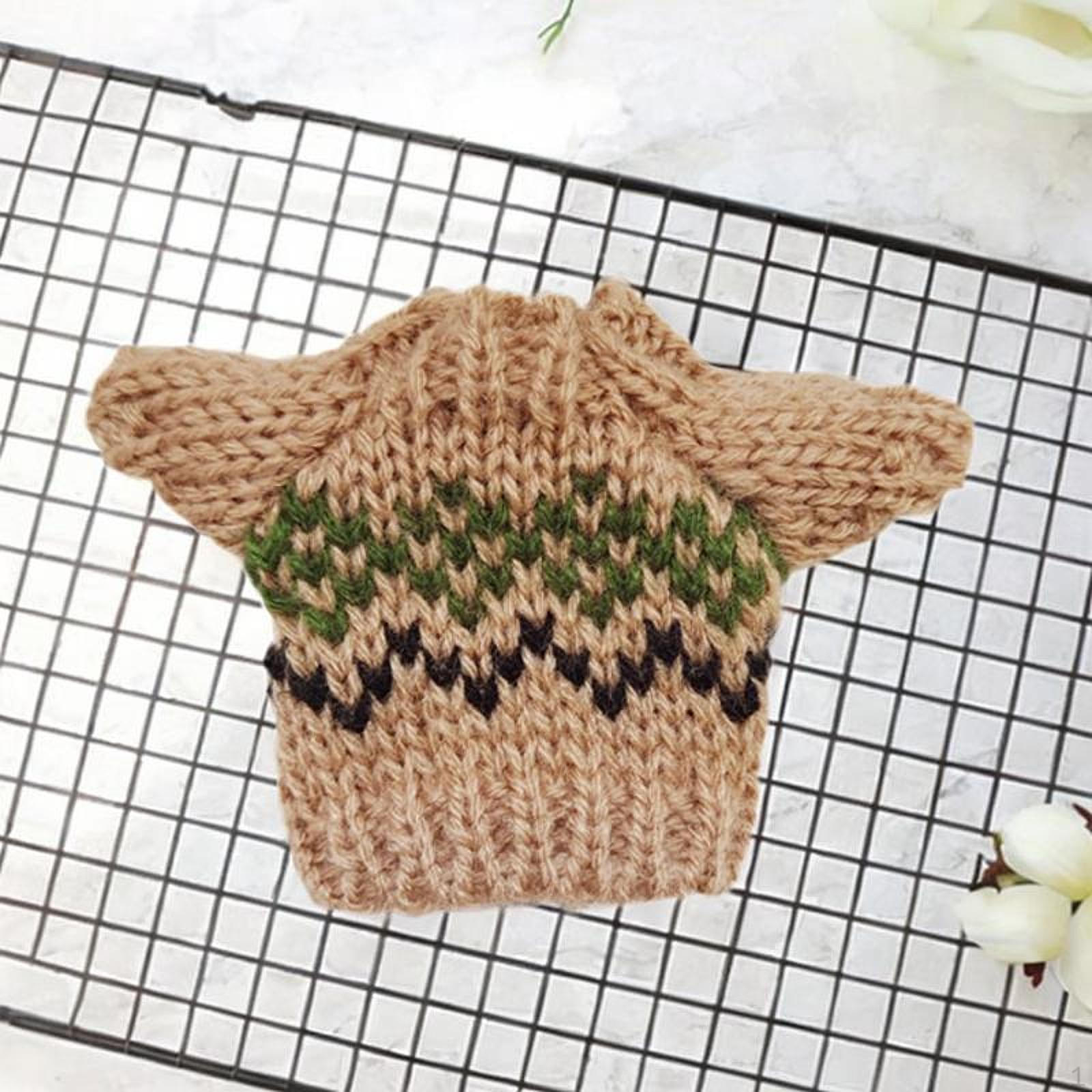 Свитер для 17-см кукол, Ручная работа, Миниатюрный наряд коричневый