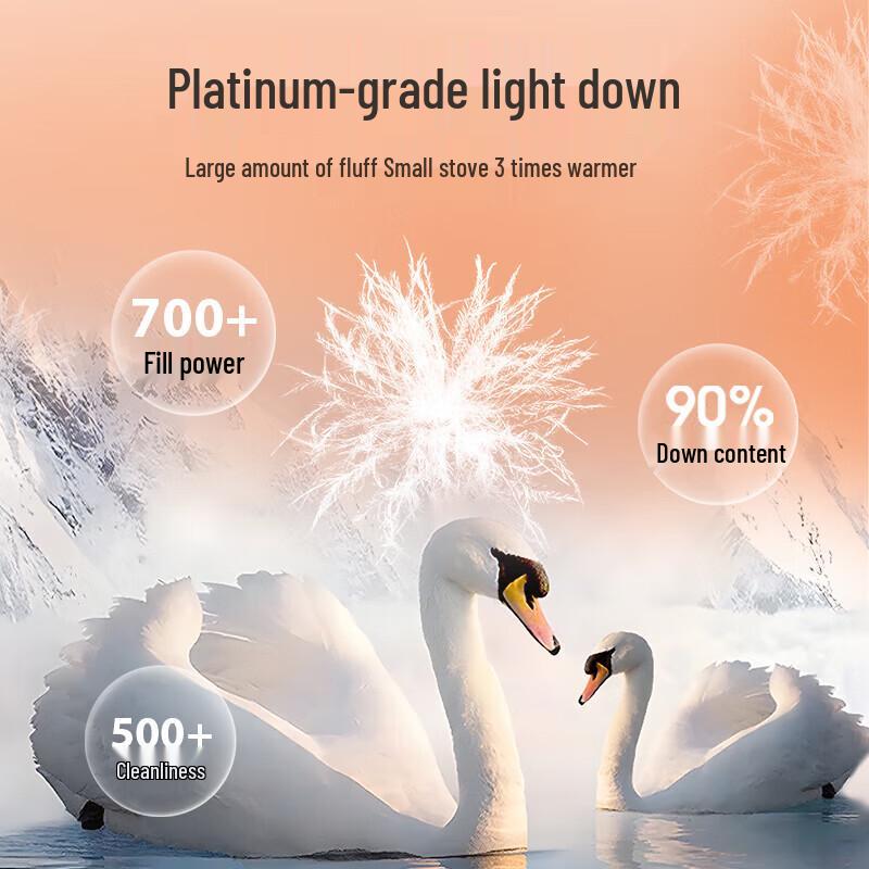 Xiangying Women's Petite Winter White Duck Down Short Jacket