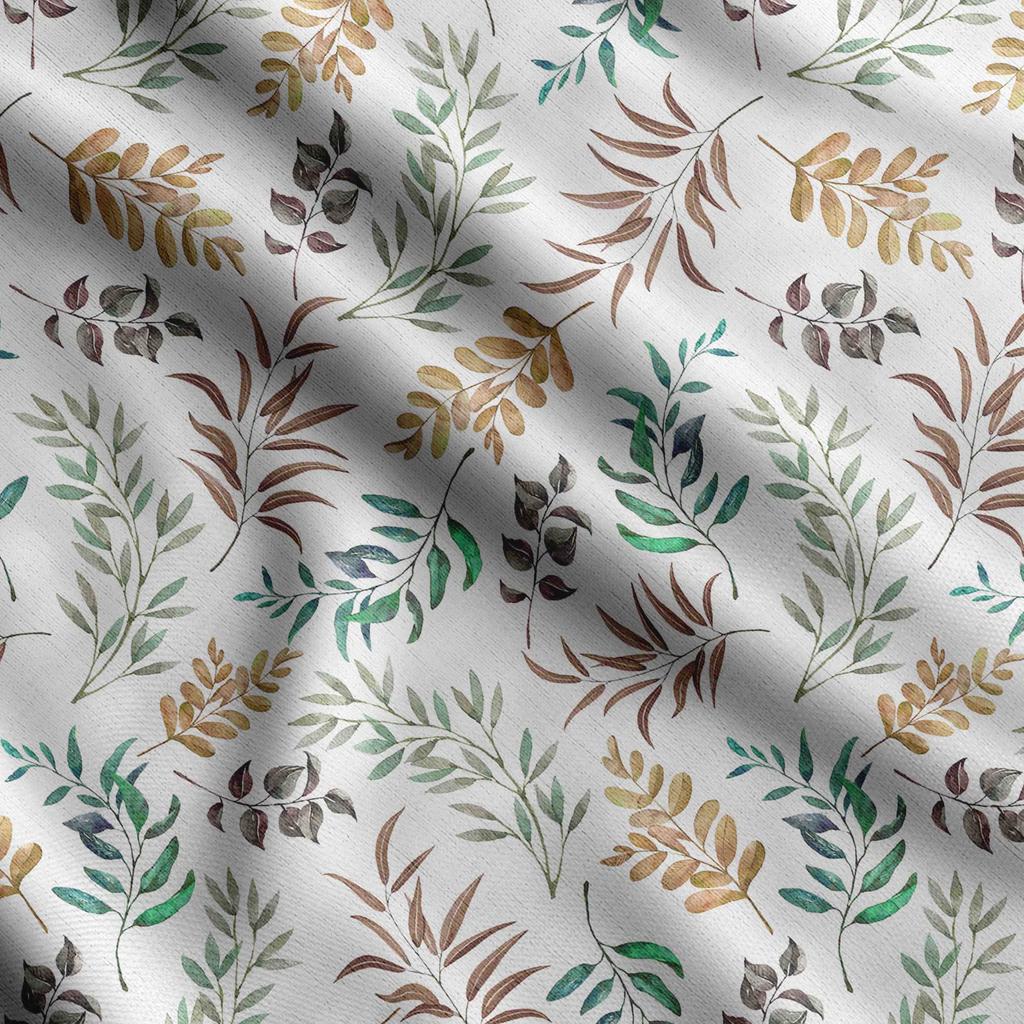 Soimoi Leaves Print,  Cotton Cambric, Quilting Fabric Sold by The Yard 42 Inch Wide, Medium Weight Cotton Fabric,