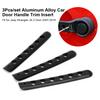 3Pcs set Aluminum Alloy Car Door Handle Trim Insert Fit for Jeep Wrangler JK 2 Door 2007 2018