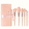 11pcs Eyeshadow Makeup Brushes Set for Eye Shadow Toiletry Brush Cosmetic Bag and Cases pink Make up Brush Set Custom logo