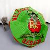 1pc Rat Fink pattern Umbrella Portable Folding Umbrella Iron Frame Hole Bone Structure Outdoor Home Umbrella