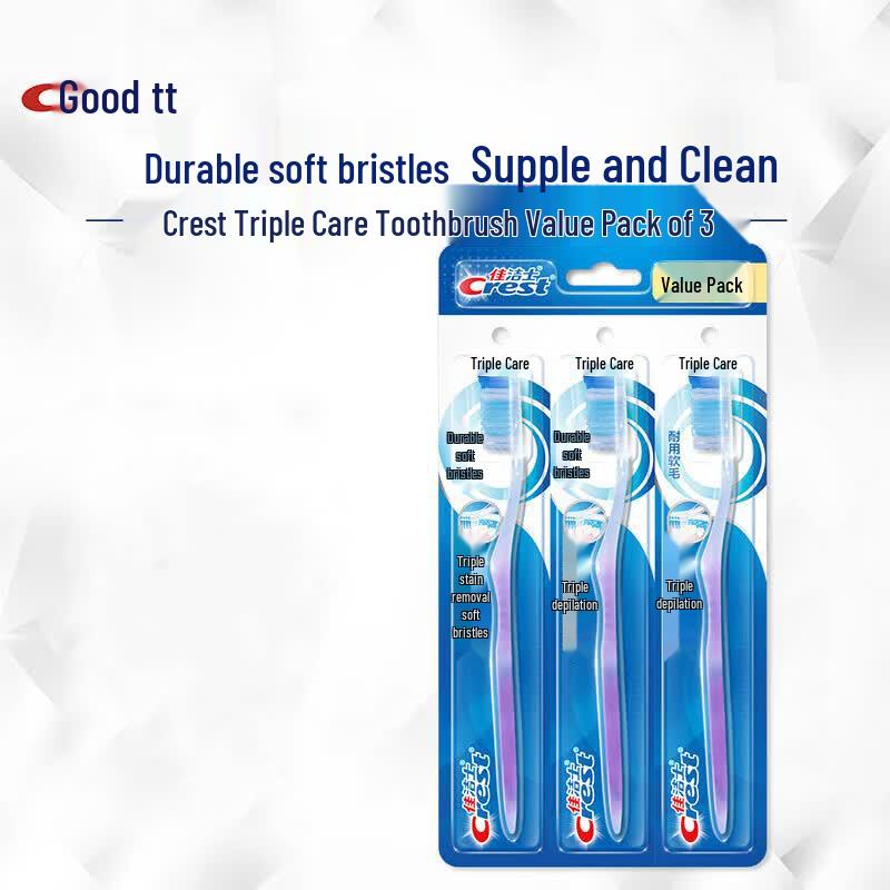 Crest Triple Care Soft Bristle Toothbrush