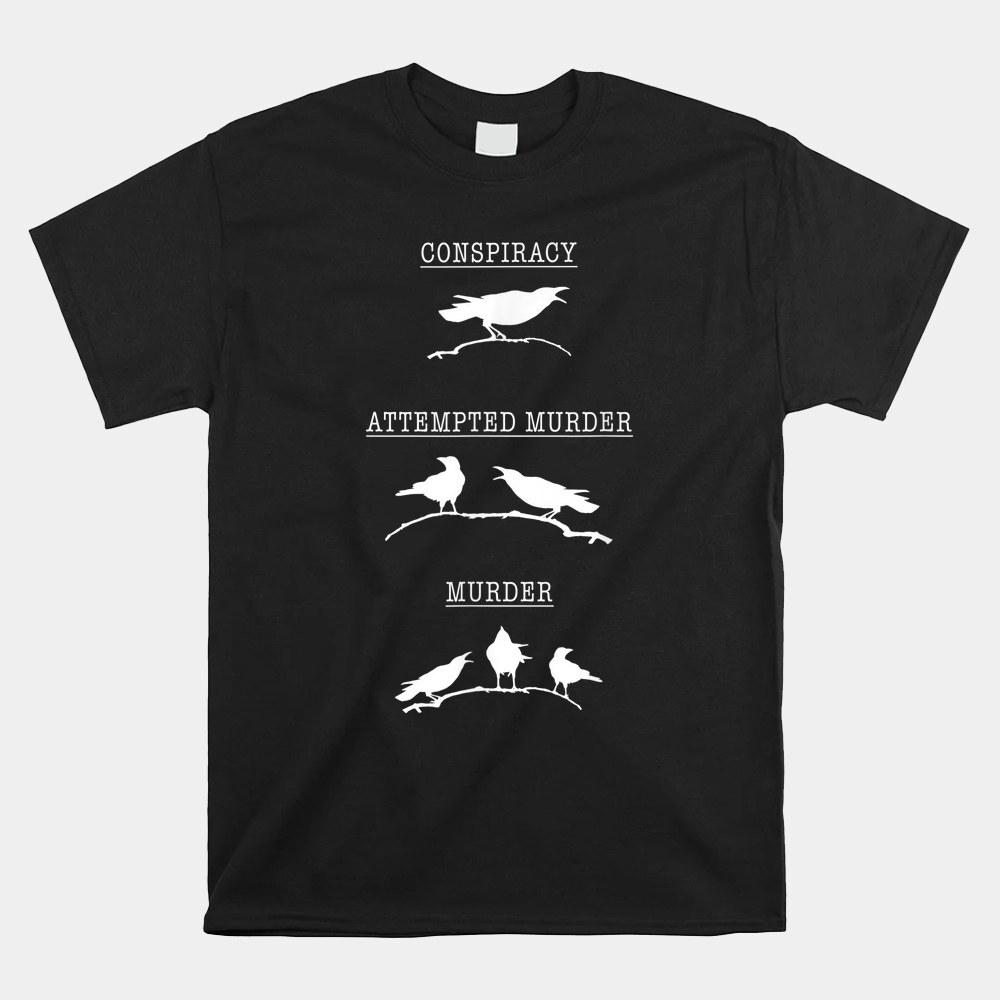 

Crow Poetry Attempted Murder Skull Gothic Edgar Allan Poe T-shirt Size S-5XL Unisex T-Shirt XXXL