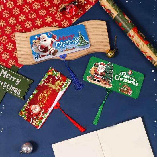 2026 Christmas Cash Gift Envelope 10 Slots Festive Money Box Personalized Surprise Holder for Cash Cards