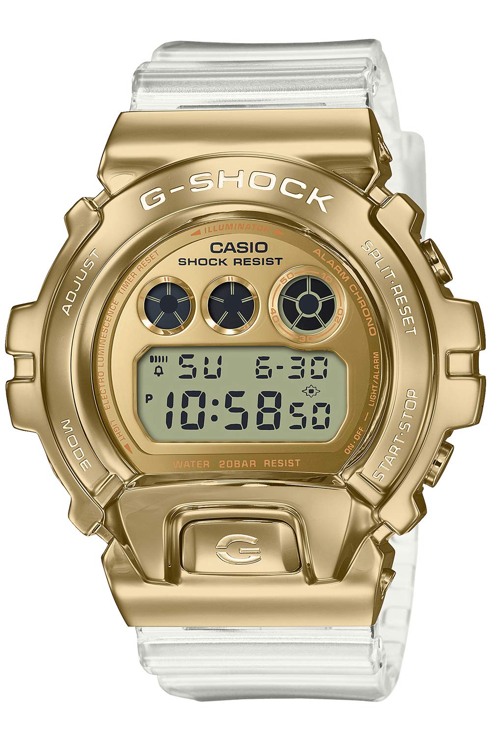 

[Casio] Часы G-Shock [Отечественный оригинальный продукт] Металлическое покрытие GM-6900SG-9JF Мужские прозрачные