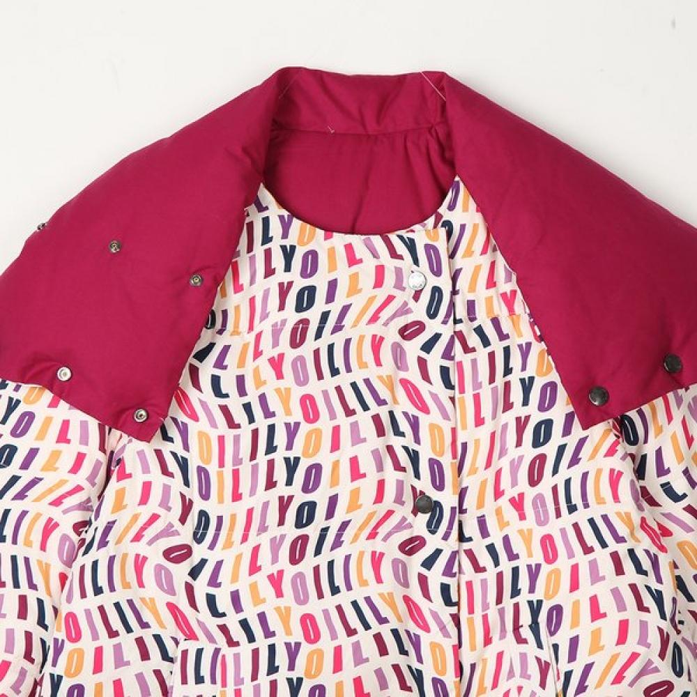 Oilily Reversible Pattern Down Jacket Owdfajp007