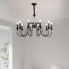 Luxury All-Copper French Chandelier: Retro Candle Pendant for Living Room, Dining Room, or Master Bedroom