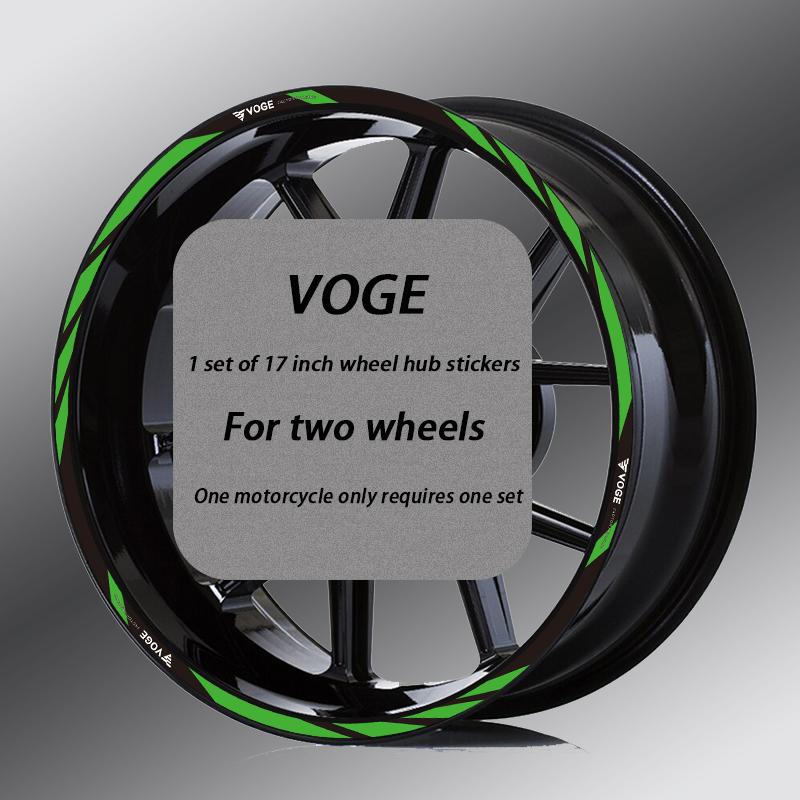 17'' Reflective Motorcycle Accessory Wheel Sticker Rim Decal For VOGE 250RR 300RR 500AC 525R 500DS 650DS