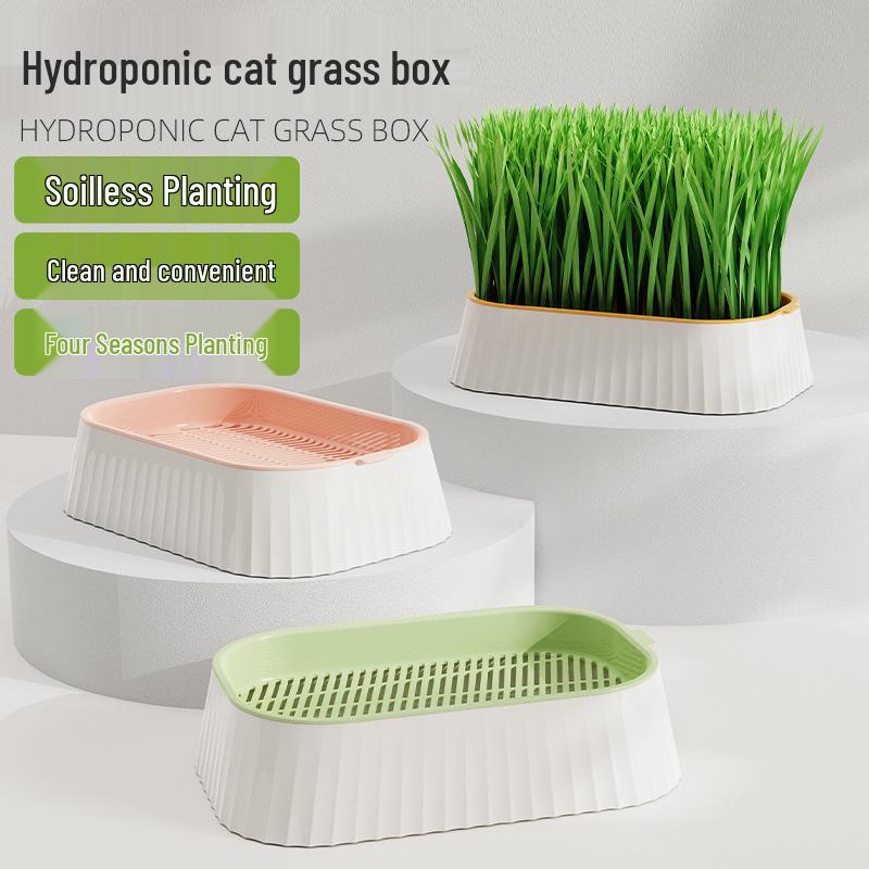Hydroponic Cat Grass Seed Box - Soilless Wheat Cultivation Kit