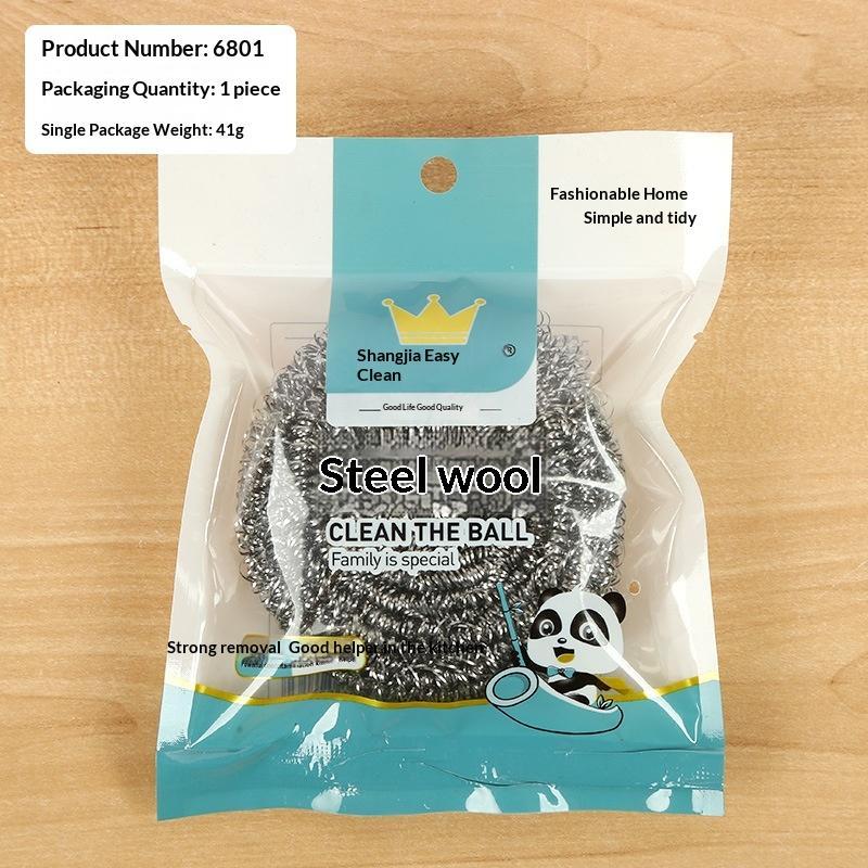 1/2/4Pcs Steel Wire Dishwashing Scrubbers Rust Proof Long Lasting Stainless Steel Balls for Kitchen Cleaning Use