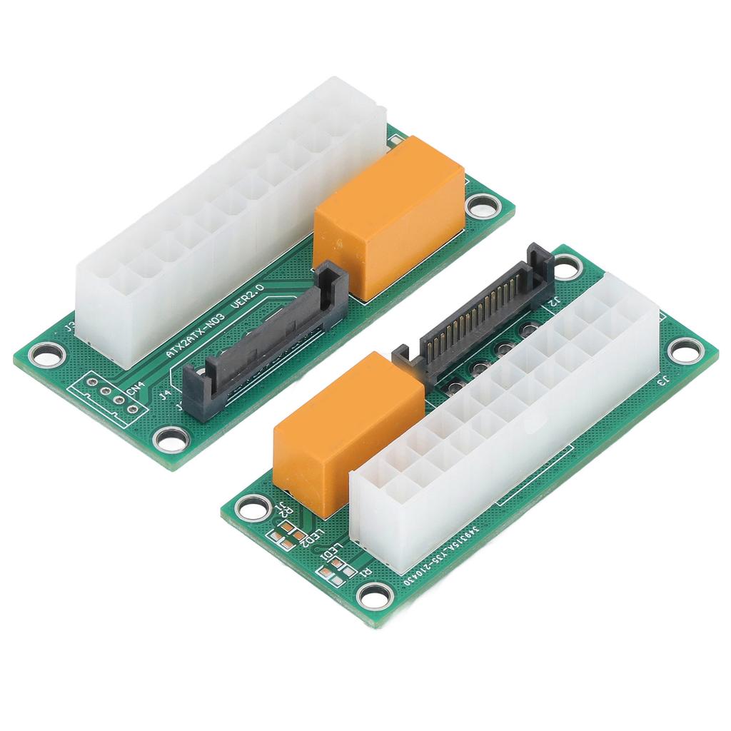 Dual Power Supply Sync Starter SATA Interface Dual PSU Adapter 24 Pin Dual Power Connector for BTC Miner
