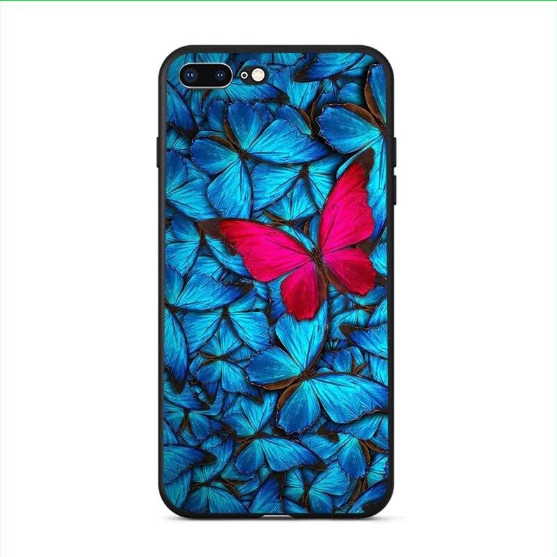 

Милый чехол для телефона с бабочкой для iPhone Samsung Galaxy Redmi Xiaomi Oppo OnePlus Note SA 7 8 9 10 11 12 13 14 20 21 22 23 53 54 Pro Max Ultra TPU Soft iPhone 11 Pro