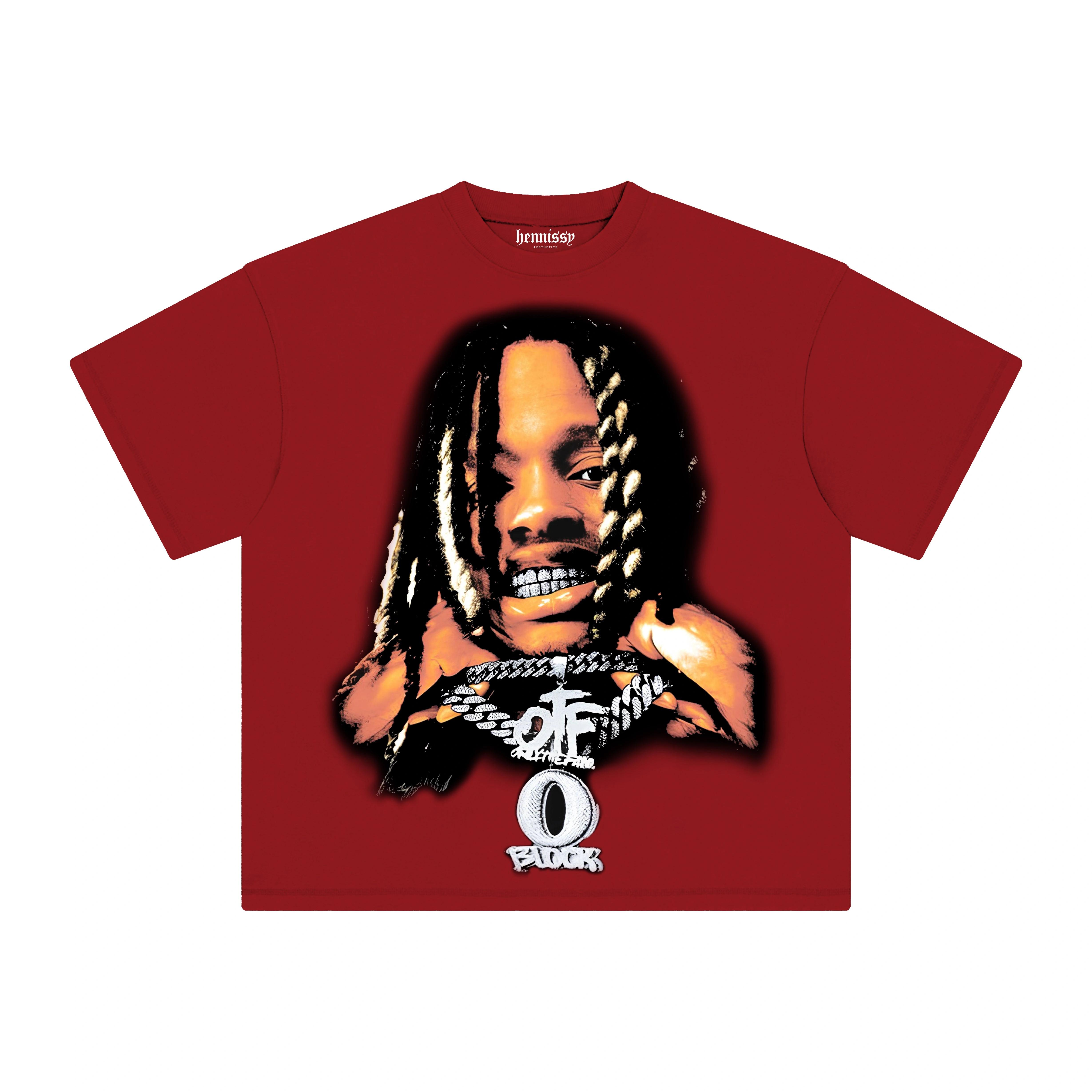 

KING VON BIG FACE TEE High-end Luxury Classic Y2k Short Sleeves Classic Couples Streetwear Trendy Cotton High Quality Breathable S