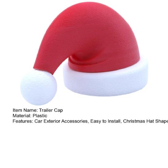 Christmas Hat Trailer Cap Trailer Hitch Ball Cover Protective Trailer Cap Decoration Christmas Gift