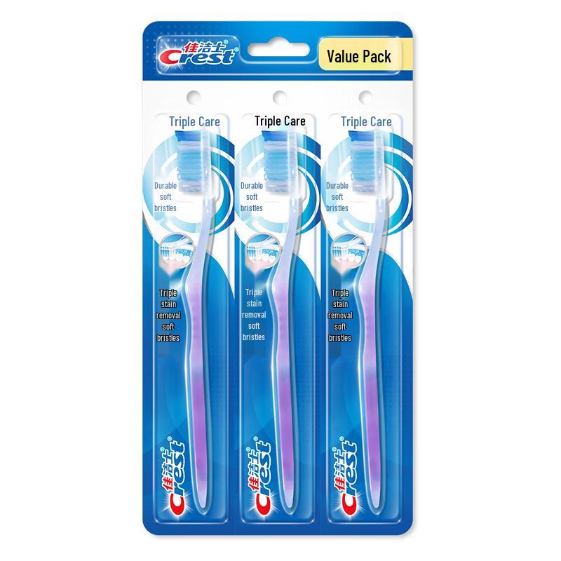 Crest Triple Care Adult Soft Bristle Toothbrush