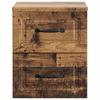 Wall Mounted Nightstand Reclaimed Wood Look 34.5 x 33 x 40 cm