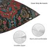 Mystic Red Carpet Pillowcase Polyester Linen Velvet Printed Zip Decor Pillow Case Home Cushion Cover 45X45
