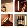 USB Wiederaufladbare LED Balkenlampe mit Bewegungssensor und Magnetischer Installation, Dimmbar mit 3 Weichen Lichtmodi für Kleiderschrank, Nachttisch, Treppen
