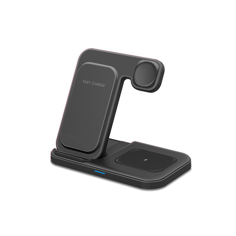 

Складная беспроводная зарядная подставка 3-в-1 для устройств Apple WXD-95C чёрный