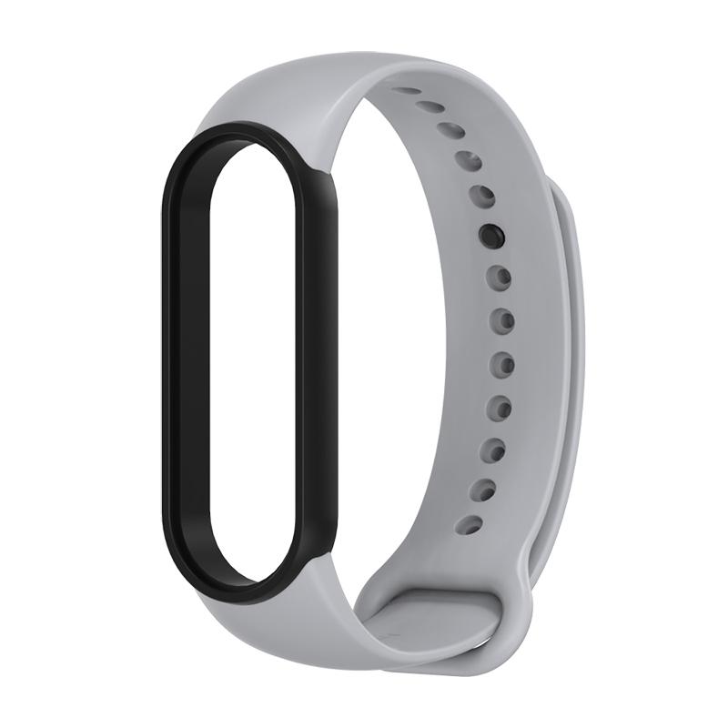 Mijobs Sport Strap for Mi Band 7 6 5 Silicone Wrist Bracelet Dual Colors Strap Wristband Smart Band For Xiaomi Miband 7 6 5