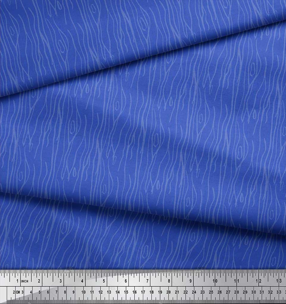 Soimoi Japan Crepe Satin Fabric Wood Grain Texture Fabric Prints By metre 42 Inch