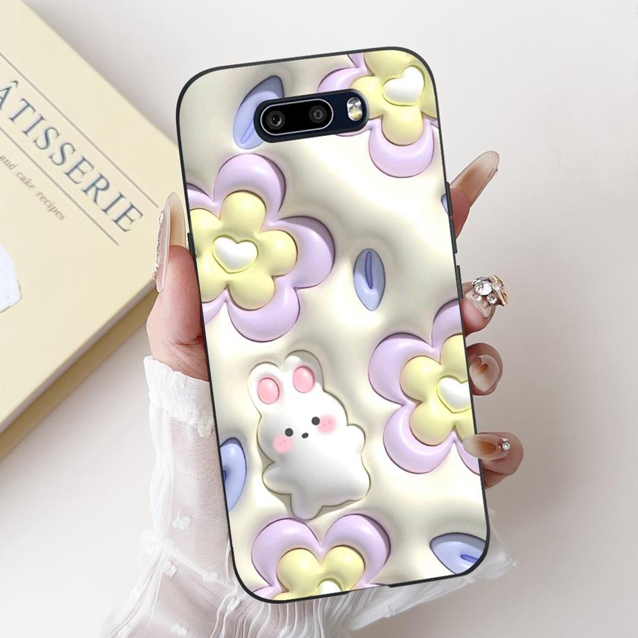 For LG V50s V50 ThinQ Phone Case LG G8X ThinQ V50 Dual Screen Back Cover Soft Silicone Fundas Lovely Panda Rabbit Flower Cartoon