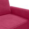Vidaxl 2-Seater Sofa, Wine Red, 140 Cm, Upholstered In Velvet