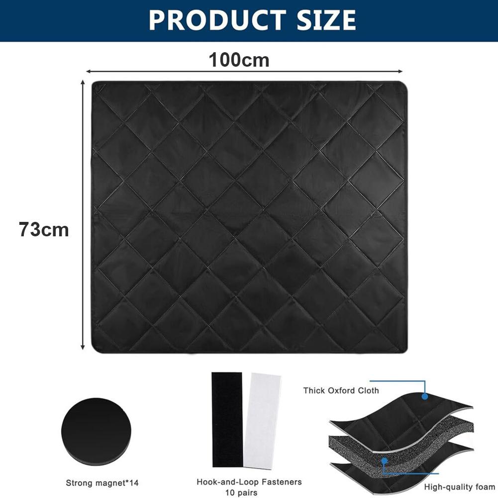 Compact Storage Solution Fireplace Draft Cover Magnetic Draft Stopper