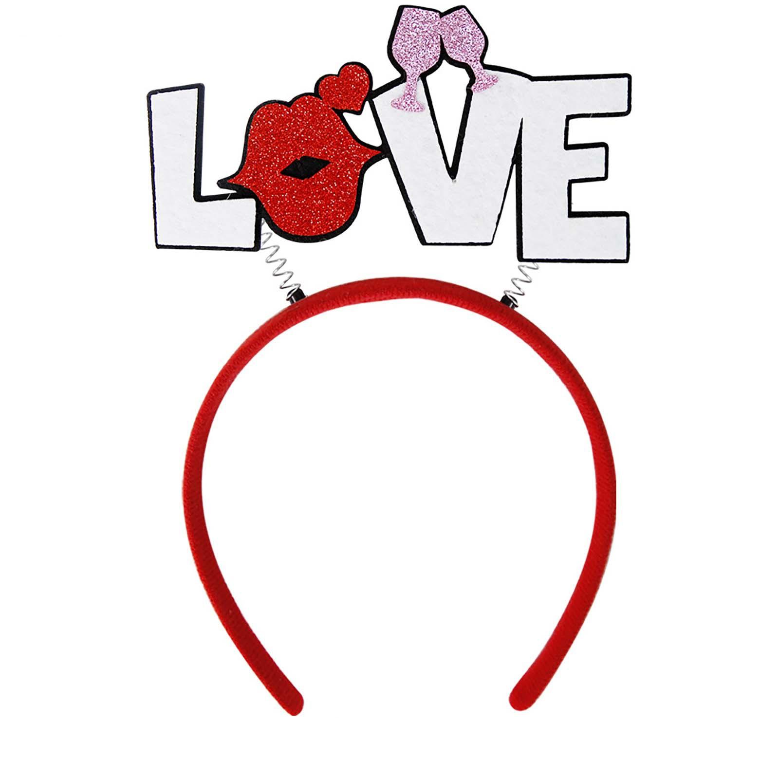 

Украшения на День святого Валентина Повязки на голову Свадебные вечеринки Танцы Наряды Повязки на голову Реквизит для фотосессий на вечеринках для одиноких людей One Size