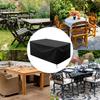 Patio Furniture Cover Oxford Cloth Waterproof Dining Set Cover Rectangular Tear Resistant Outdoor Garden Furniture Protector