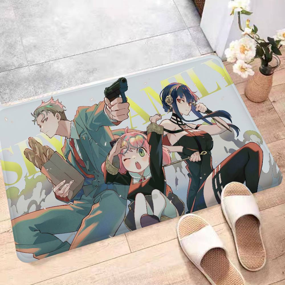 Anime Spy X Family Entrance Door Mat Nordic Style Home Doormat Bathroom-Toilet Mats Bedroom Hotel Decor Mat