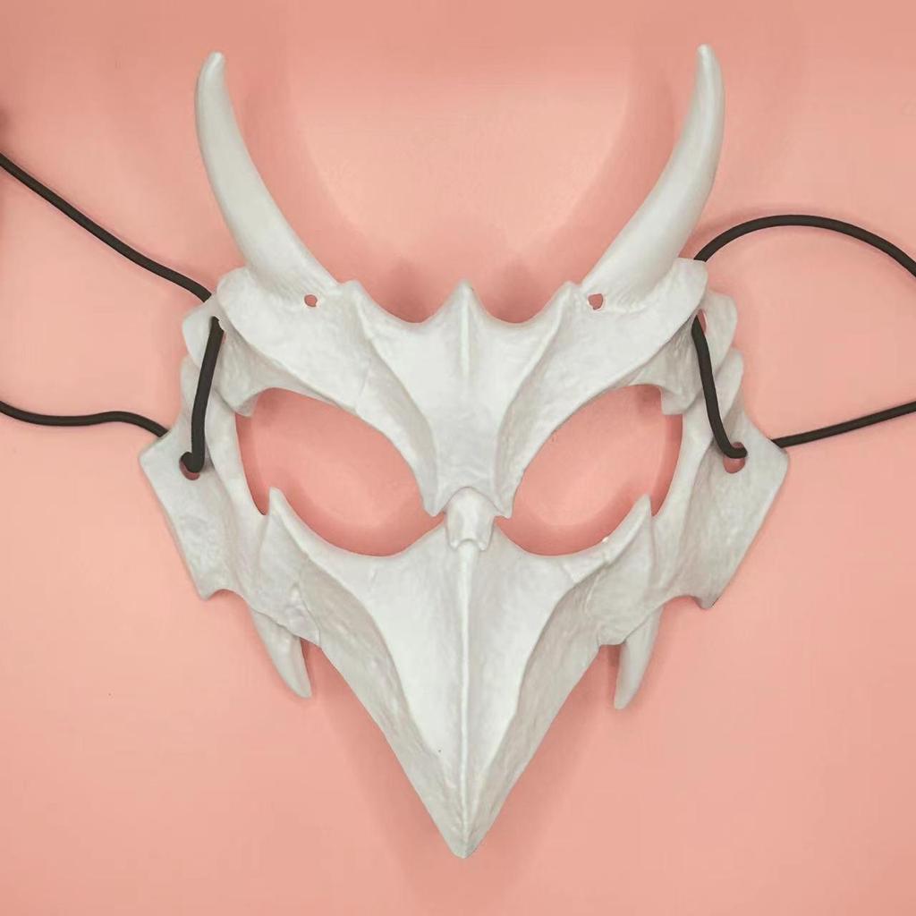 Halloween Monster Masks: Dragon, Tiger, Werewolf, Skeleton, Ghost.